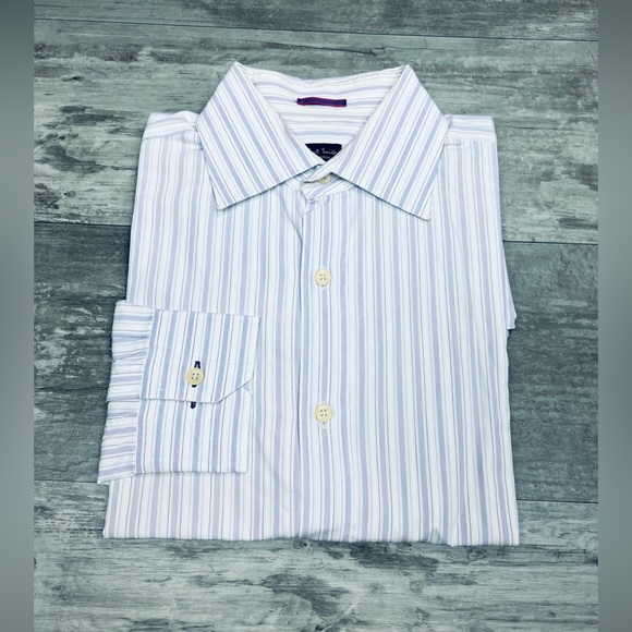 Paul Smith Other - Paul Smith White w/ Lavender Stripe Dress Shirt 16 32/33